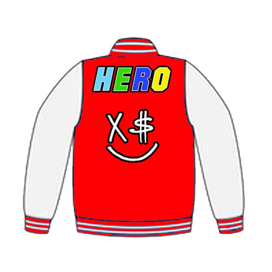 Hero Varsity Jacket - Red