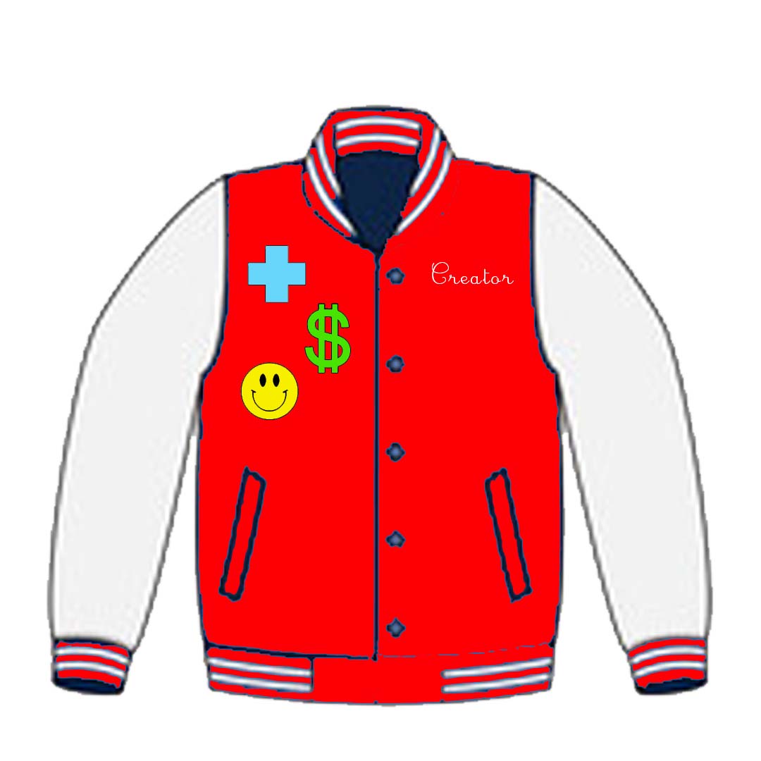 Hero Varsity Jacket - Red